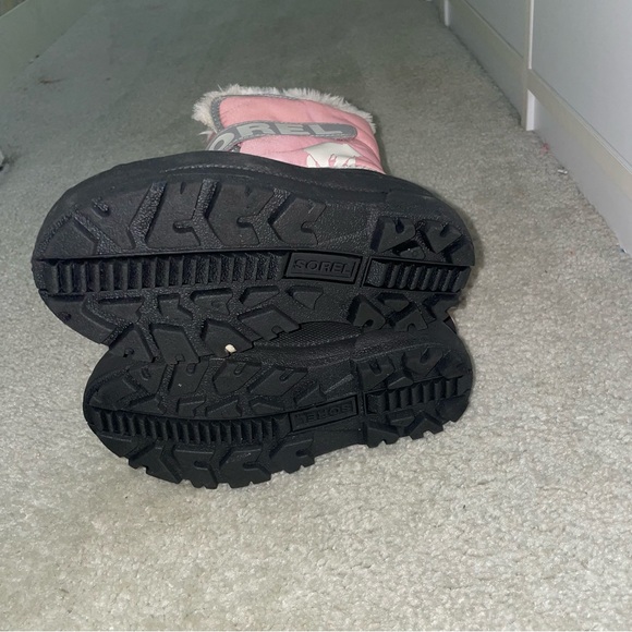 Pink and Black Winter Boots - Picture 3 of 4